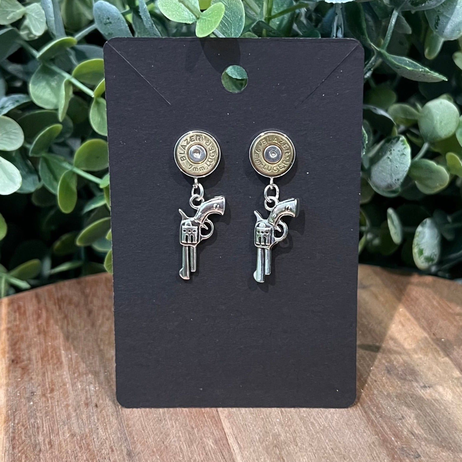 Revolver Bullet Earrings