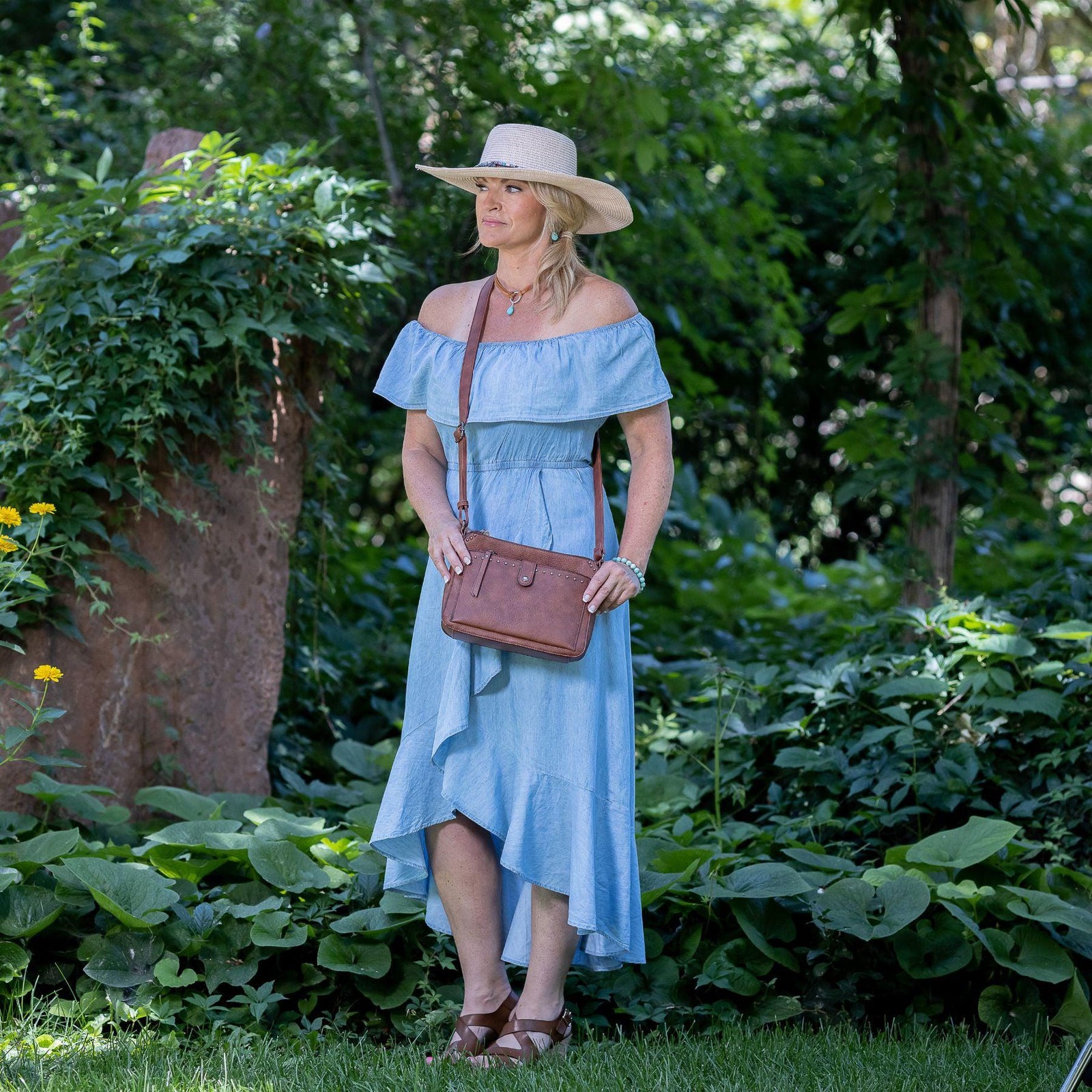 Kinsley Concealed-Carry Crossbody with RFID Wallet