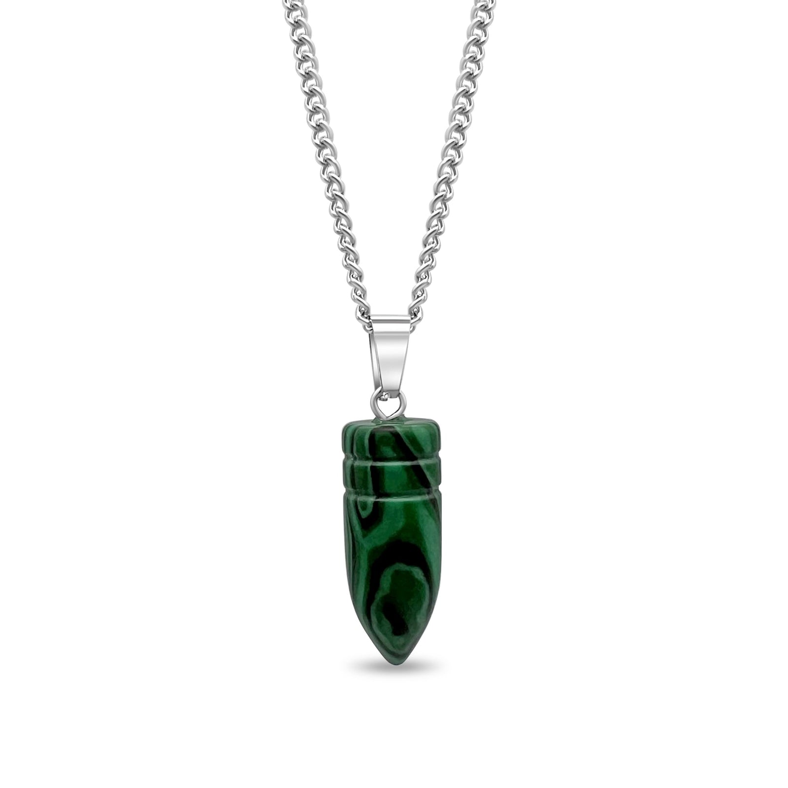 Gemstone Bullet Pendant