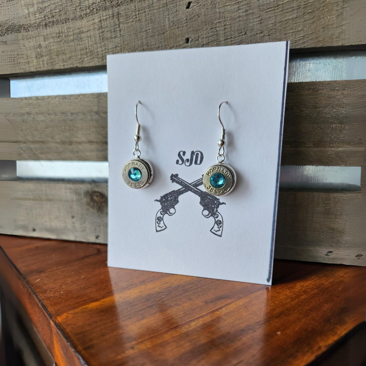 Headstamp Dangle Earrings