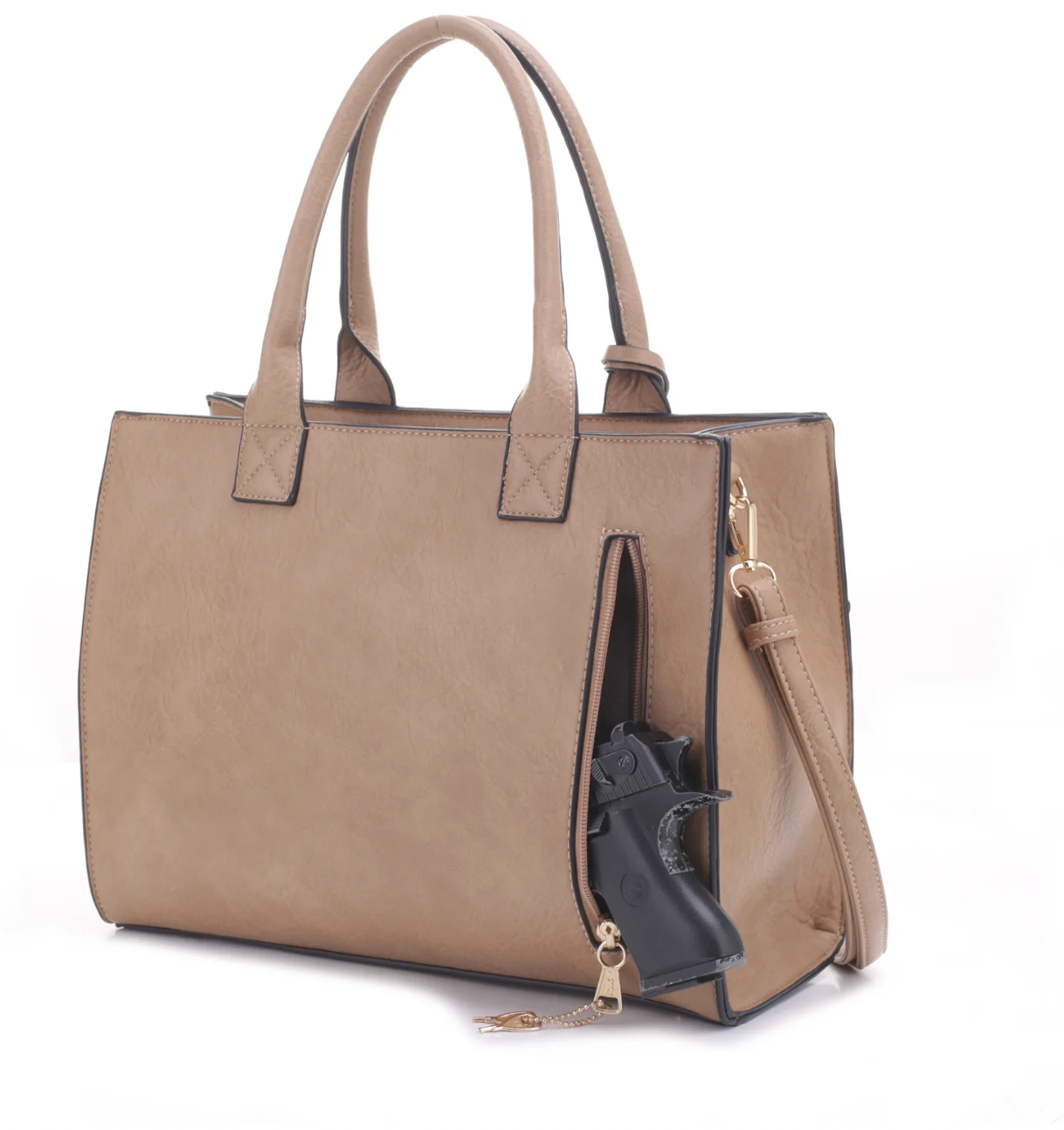 Kate Concealed-Carry Satchel with Coin Purse