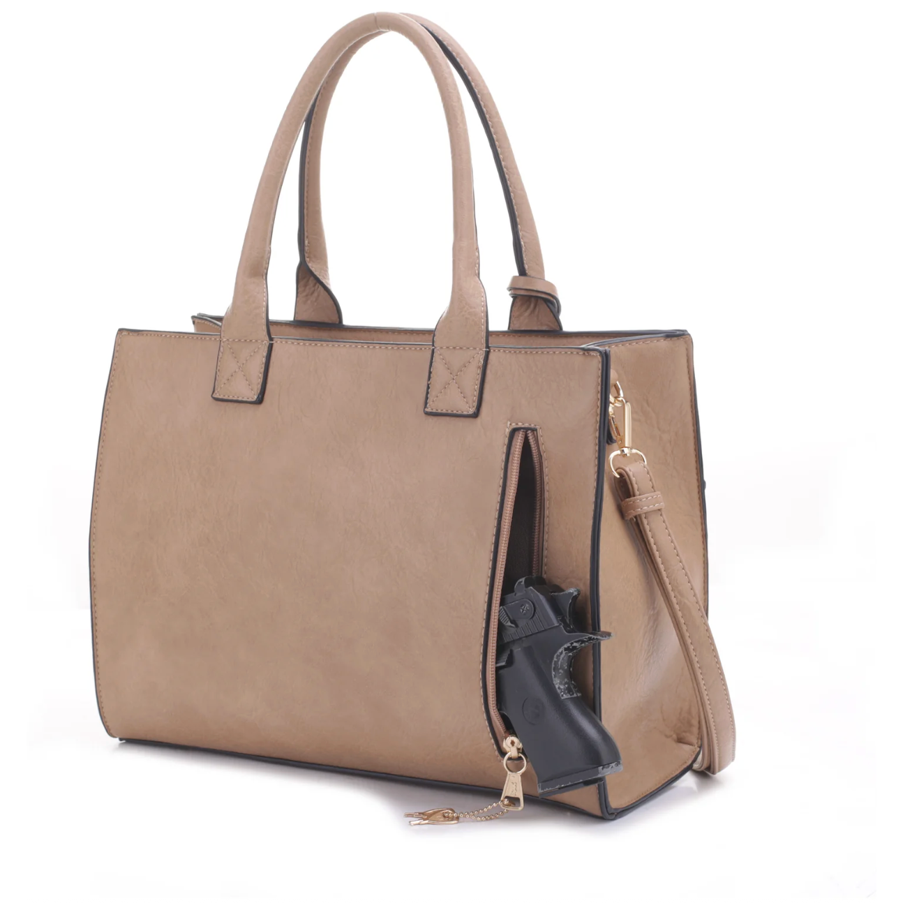 Kate Concealed-Carry Satchel with Coin Purse