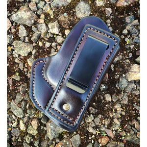 Athena inside-the-waistband holster - tuckable clip - black leather