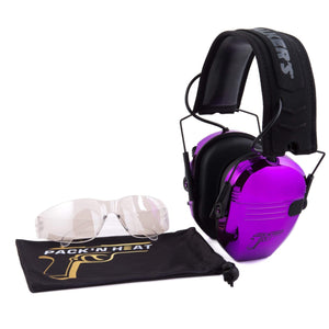 Chrome Series Earmuff & Glasses Kit - Dark Purple