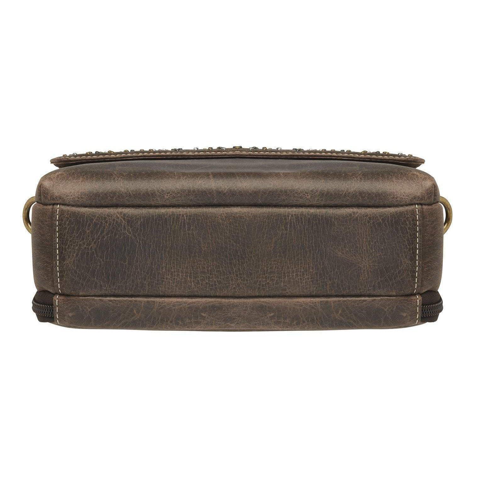 Distressed Buffalo Concealed-Carry Clutch