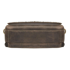 Distressed Buffalo Concealed-Carry Clutch