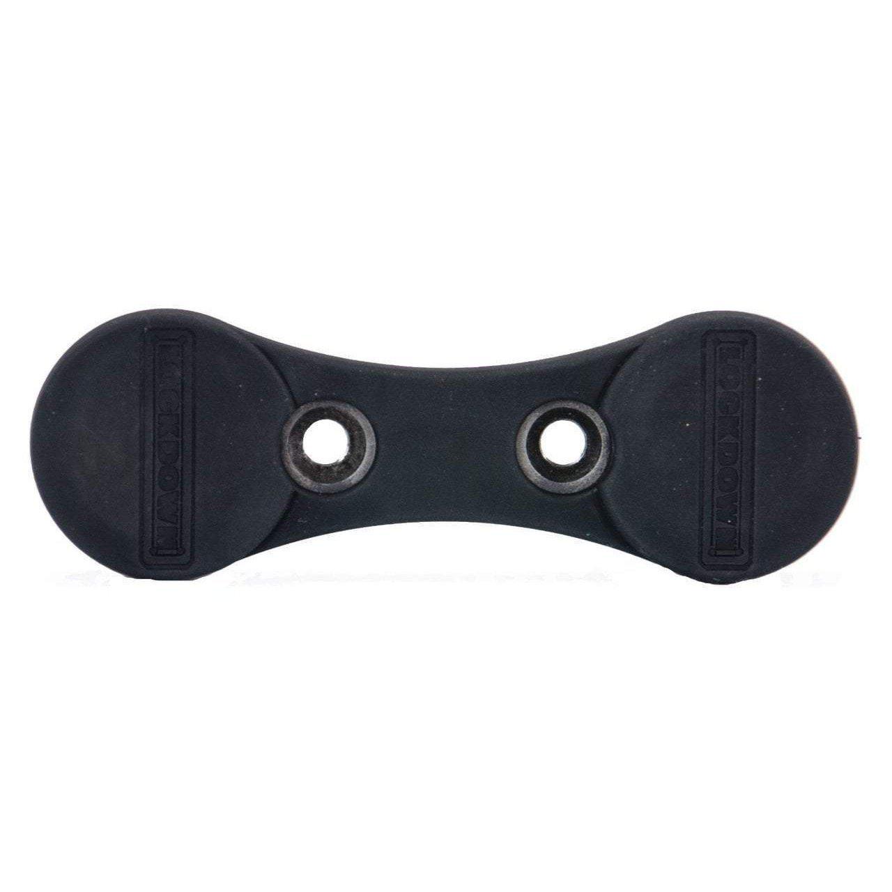 Lockdown gun magnet has a rubber-coated finish, which protects firearm finish