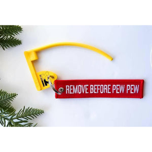 Remove Before Pew Pew Chamber Flag (3-Pack)