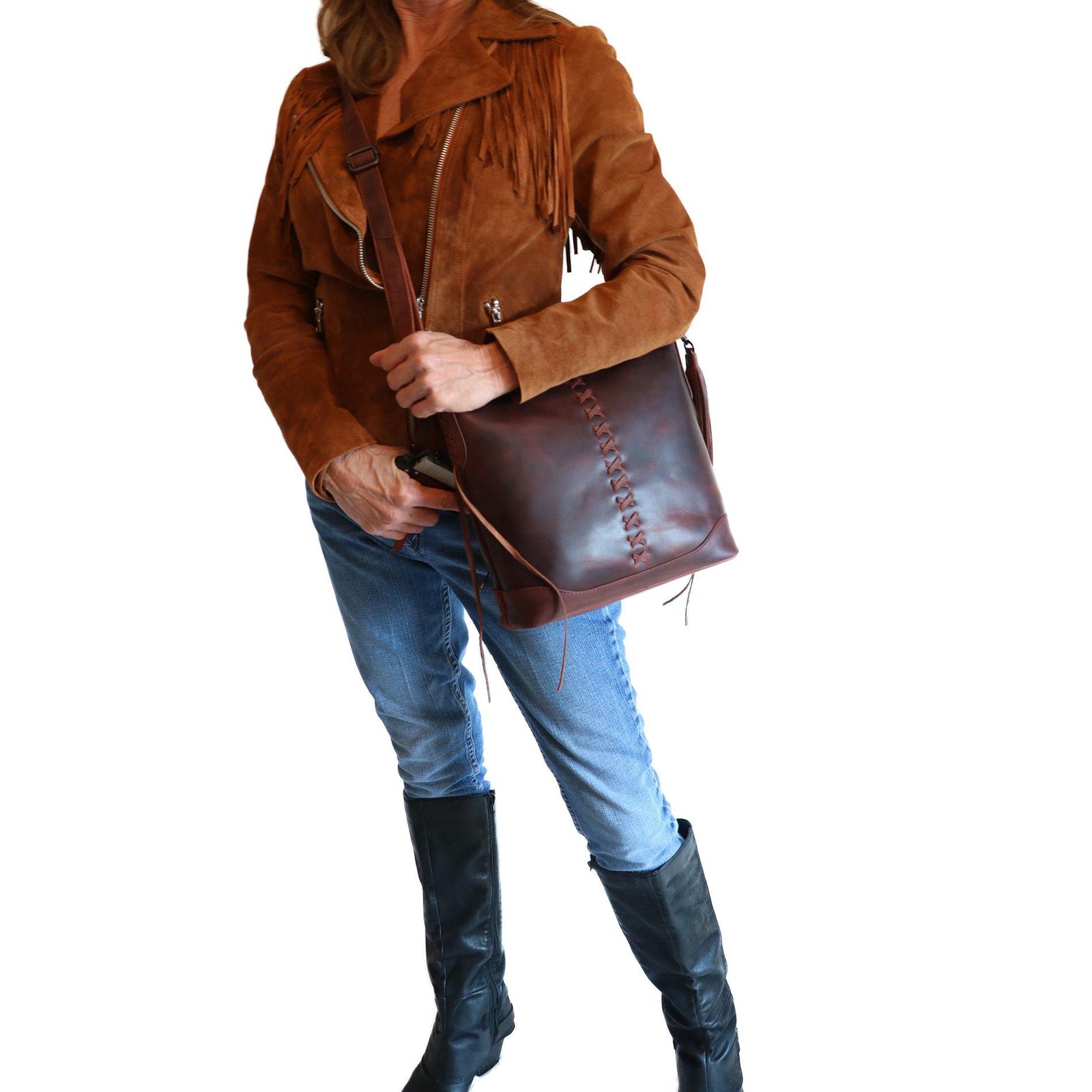 Blake Scooped Concealed-Carry Cross-Body