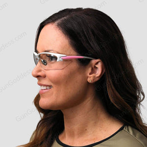 Pink & Silver Shooting Glasses - sized to fit right!