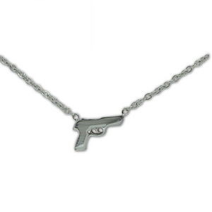 Polished Pistol Necklace