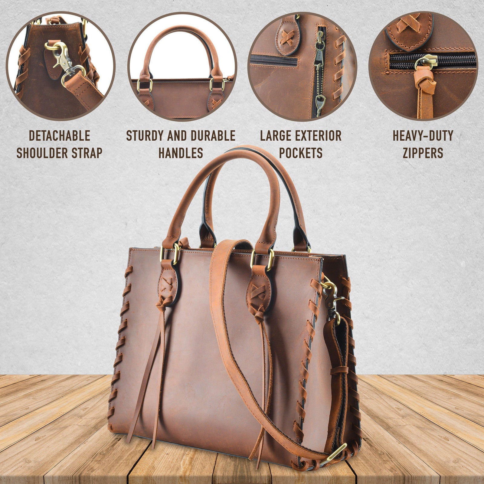 Emma Laced Concealed-Carry Satchel