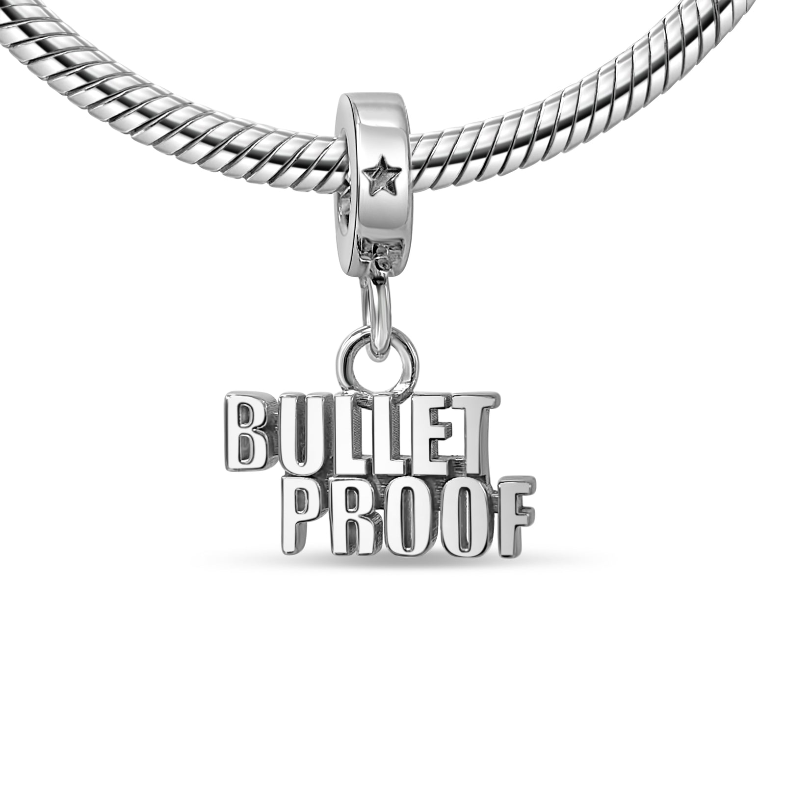 Bulletproof Charm on Bracelet