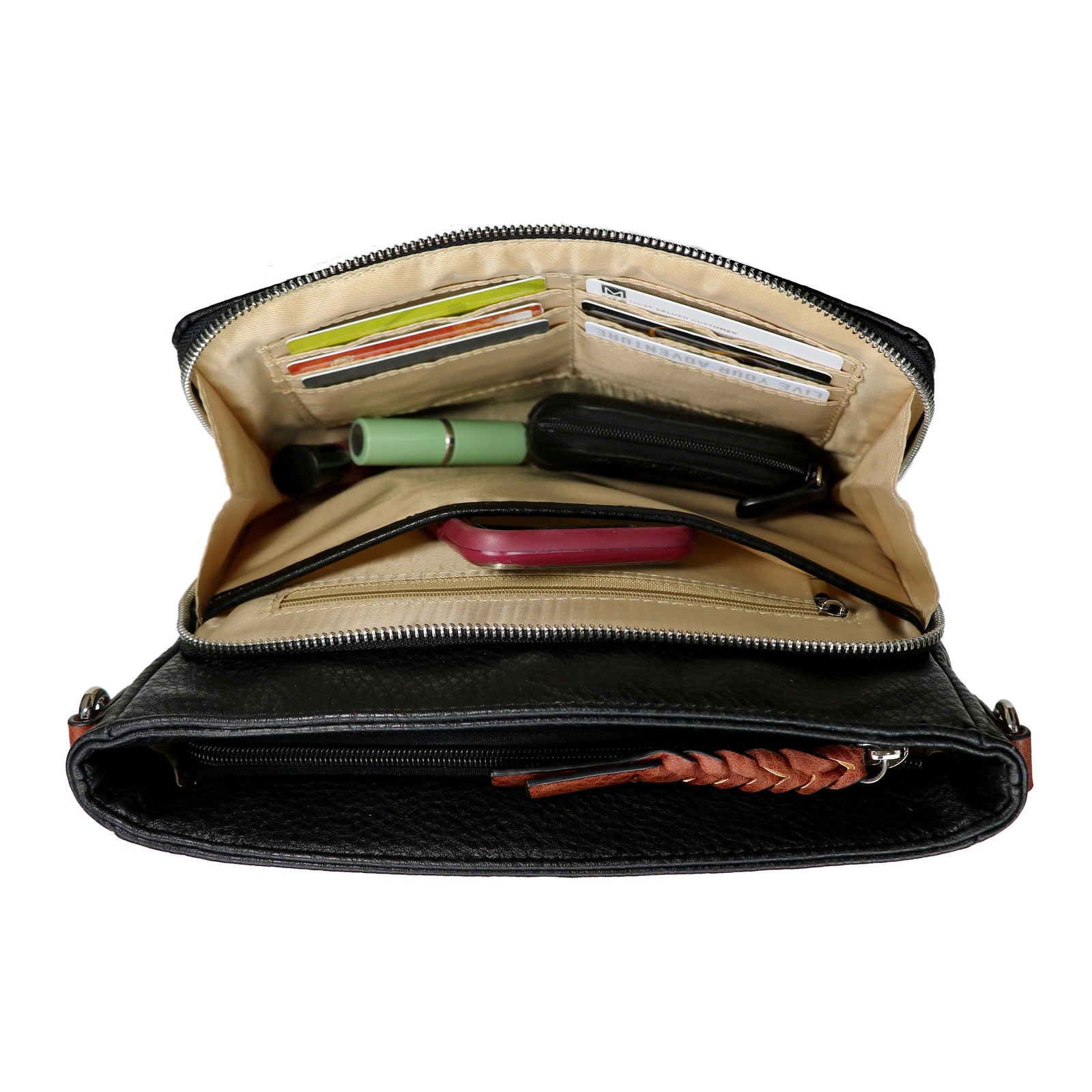 Skylar Stitched Concealed-Carry Crossbody