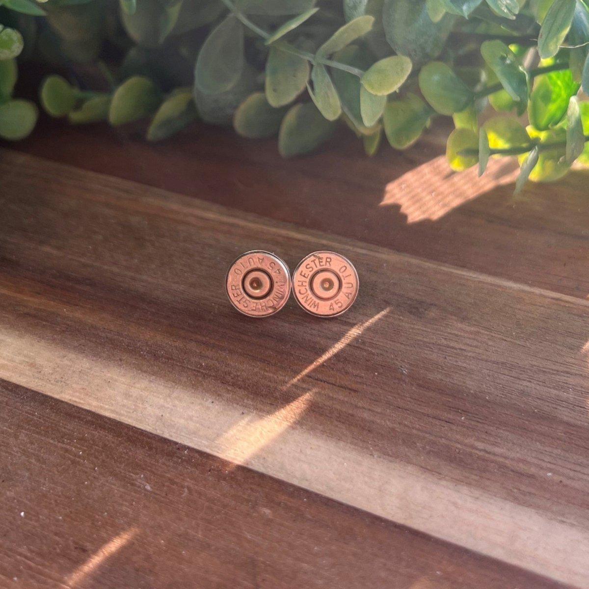 Bullet Slice Stud Earrings
