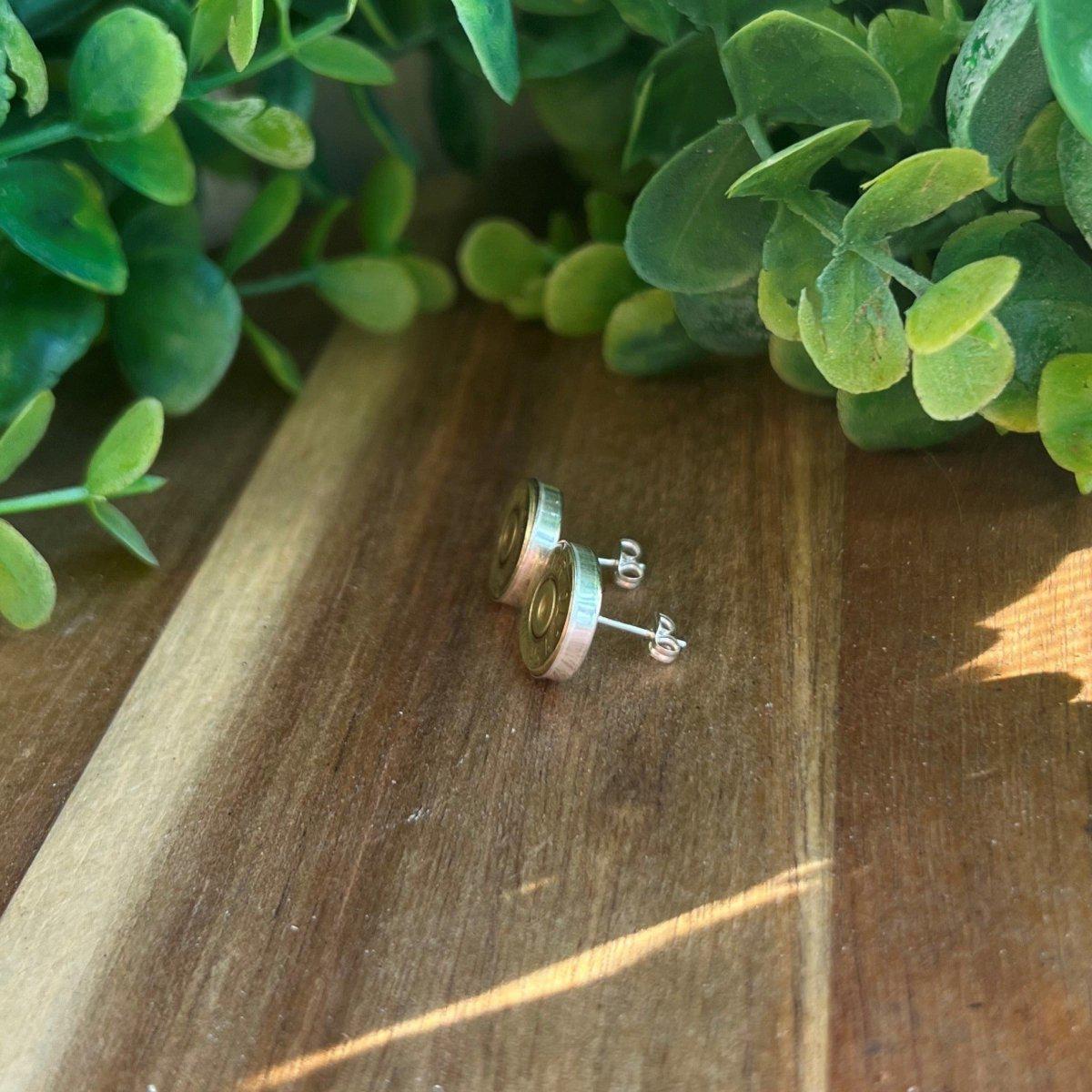 Bullet Slice Stud Earrings