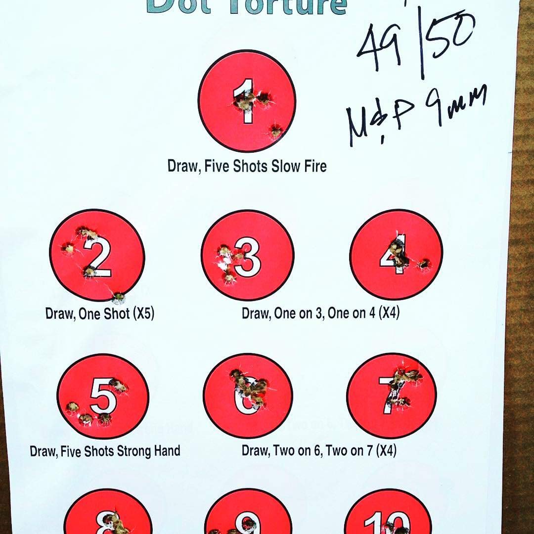 EZ2C Targets #17: Dot Torture Drill 11"x17" Paper Shooting Target USA MADE