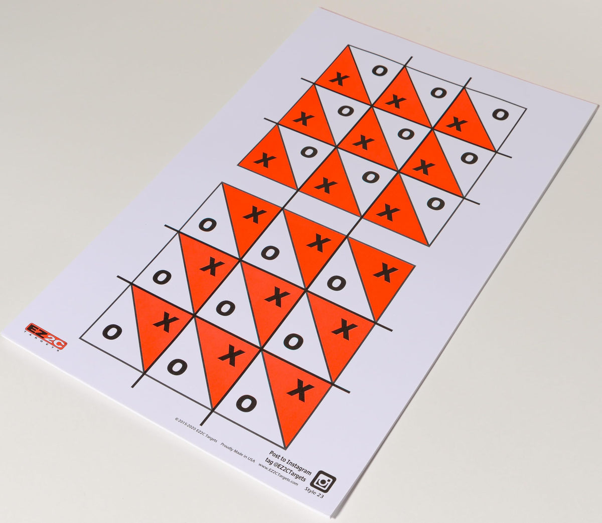 EZ2C Four Fun Game Styles: Paper Targets Shooting Range 11"x17" USA MADE