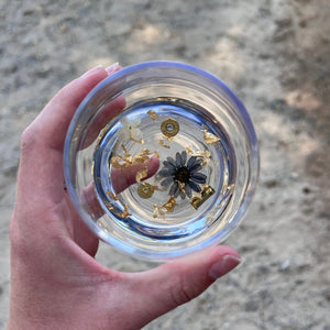 Bullets 'n Blooms Stemless Wineglass (2-Pack)