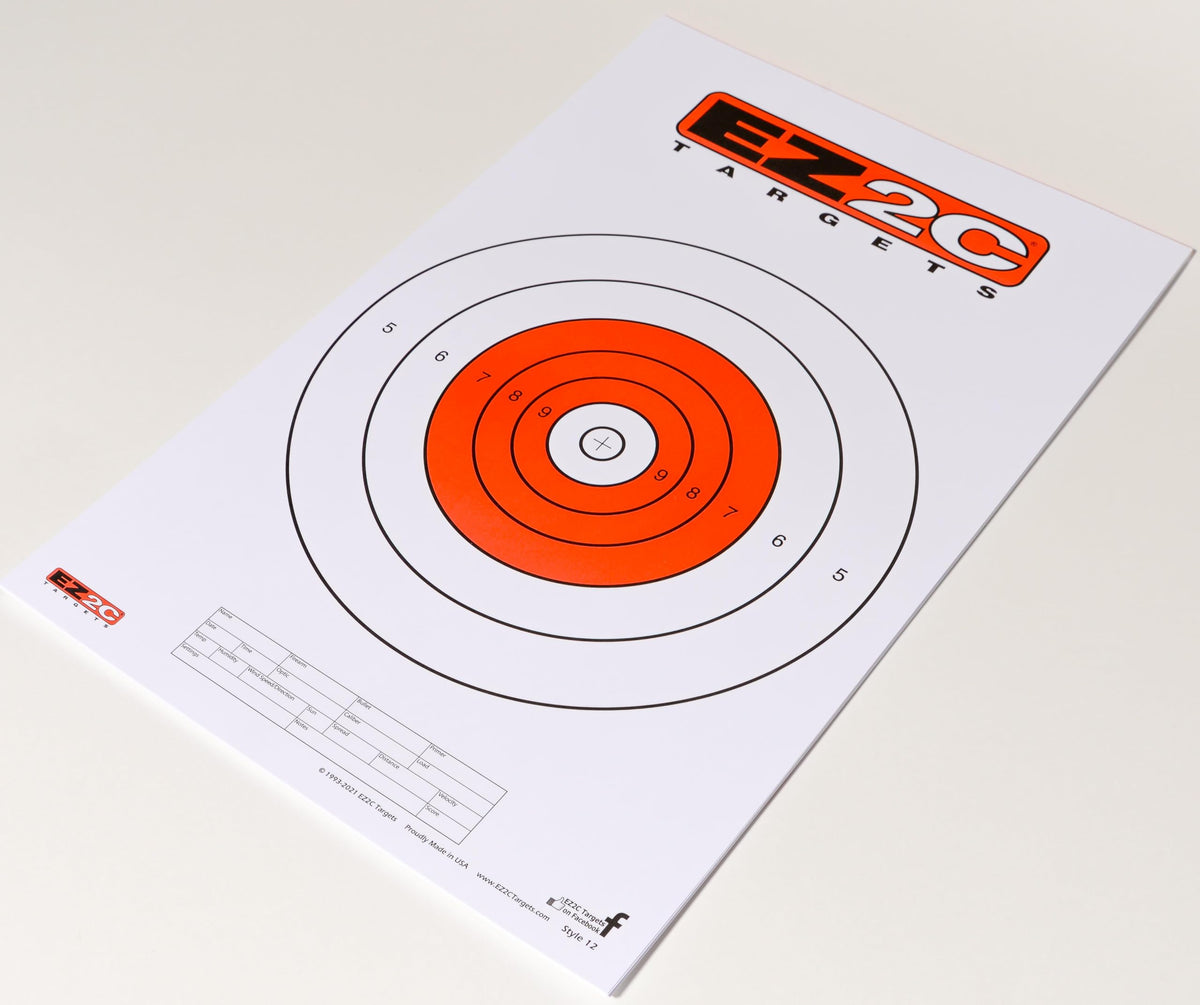 EZ2C Targets #12: Paper Shooting Targets for B16 11"x17" USA MADE