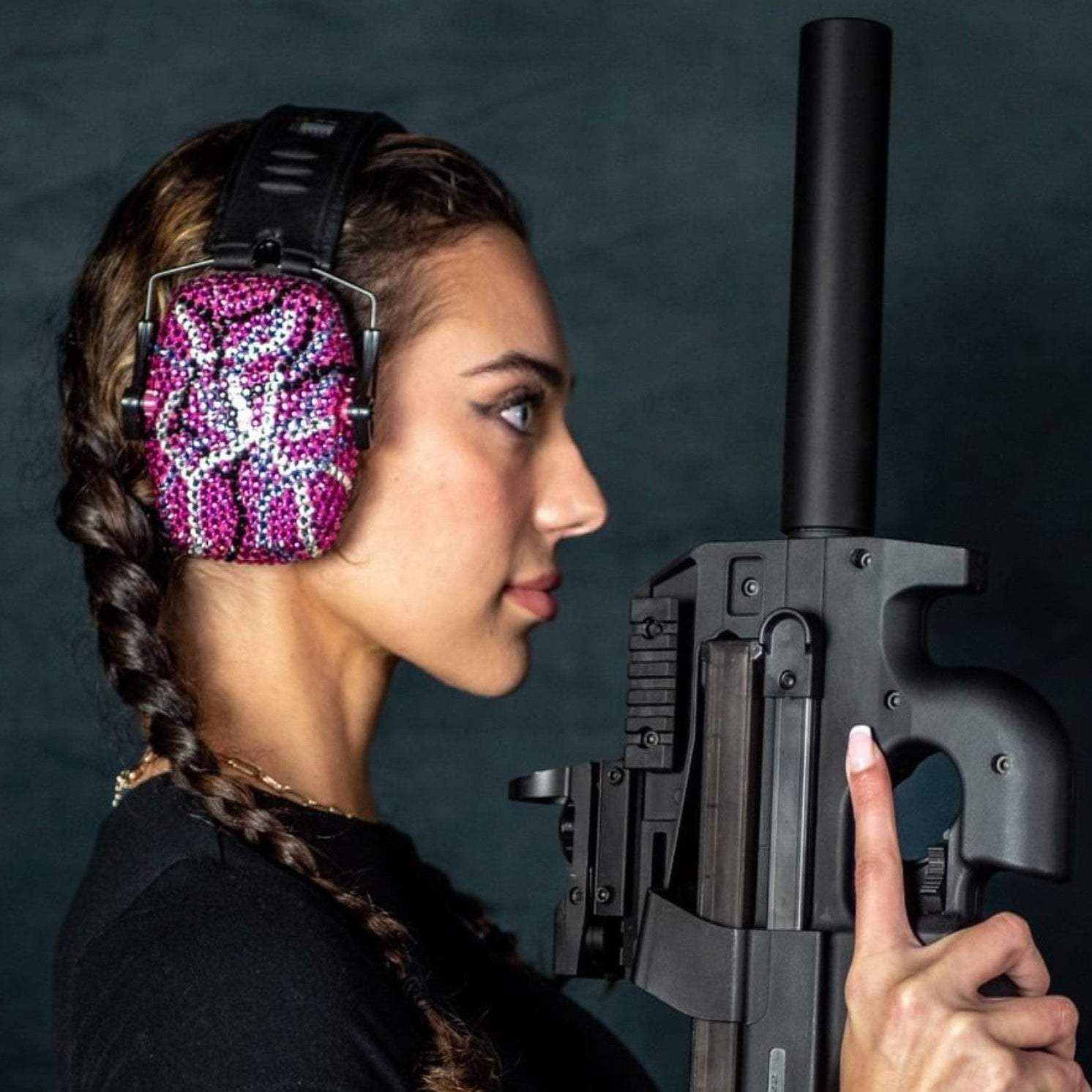 Crystal Sparkle Earmuffs and Glasses