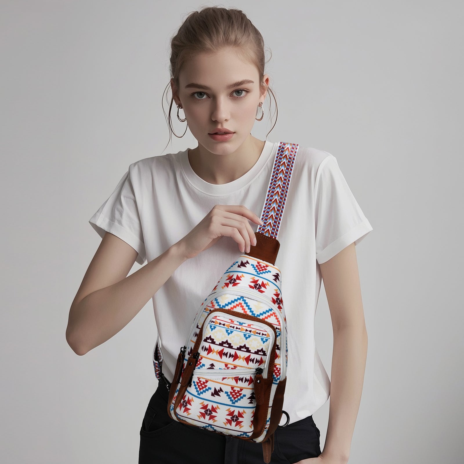 Aztec Canvas Sling Concealed-Carry Backpack