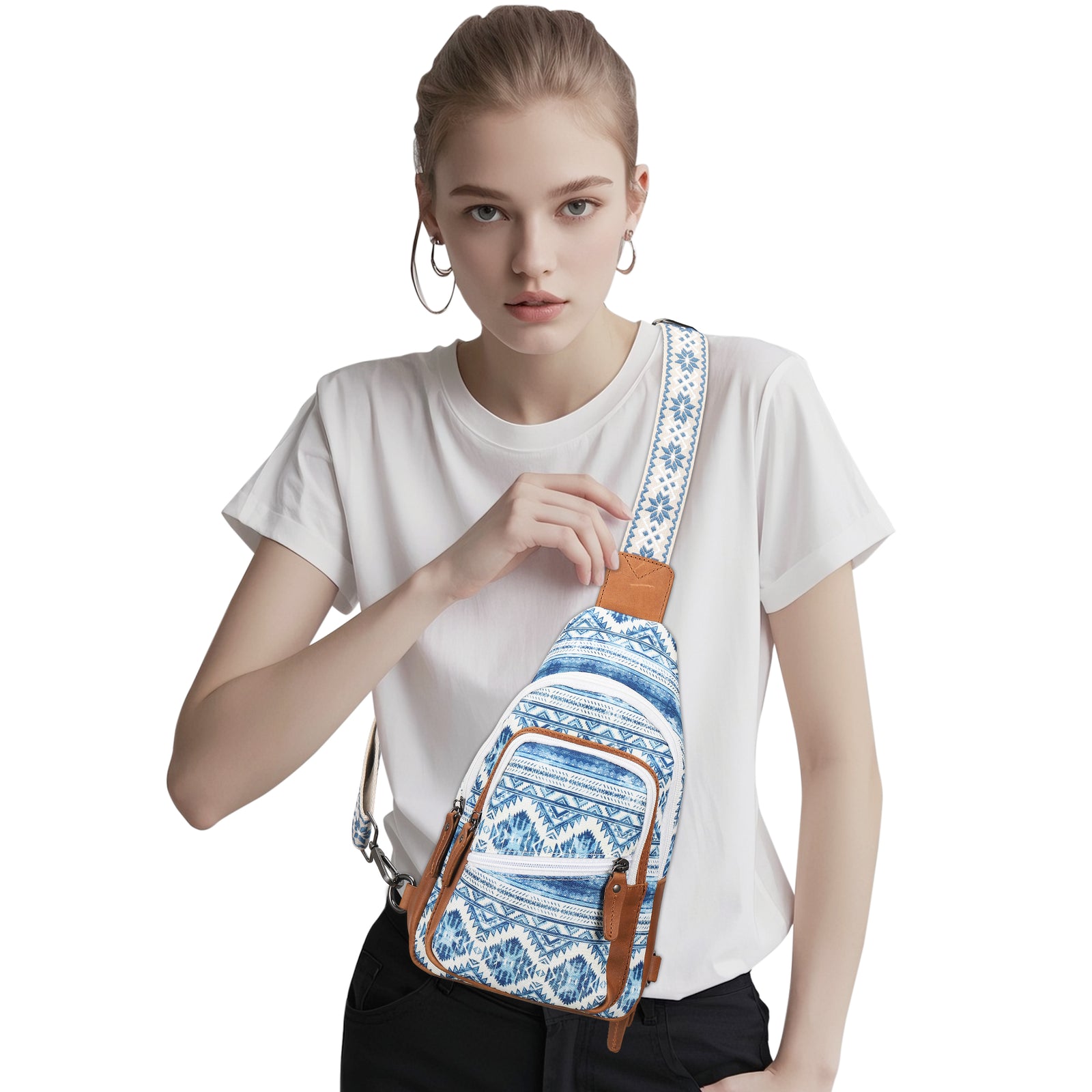 Aztec Canvas Sling Concealed-Carry Backpack