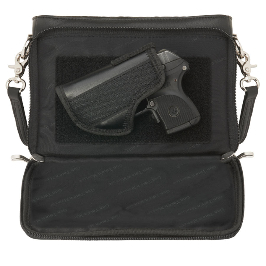 Concealed-Carry Purse | GTM-10 Embroidered Lambskin | Gun Goddess