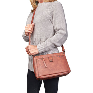 Kinsley Concealed-Carry Crossbody with RFID Wallet