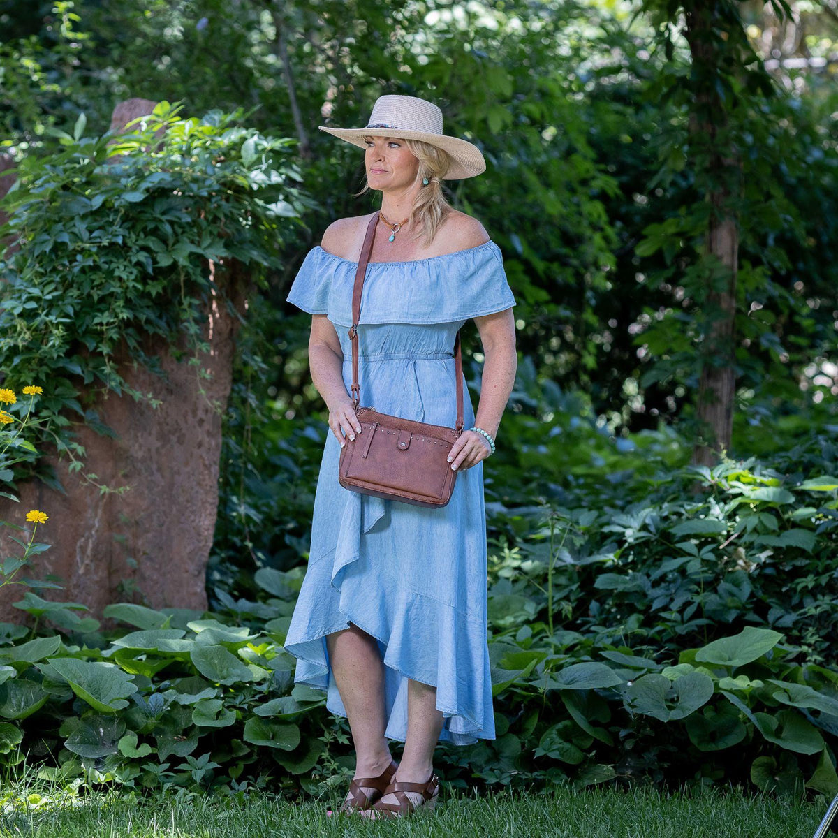 Kinsley Concealed-Carry Crossbody with RFID Wallet