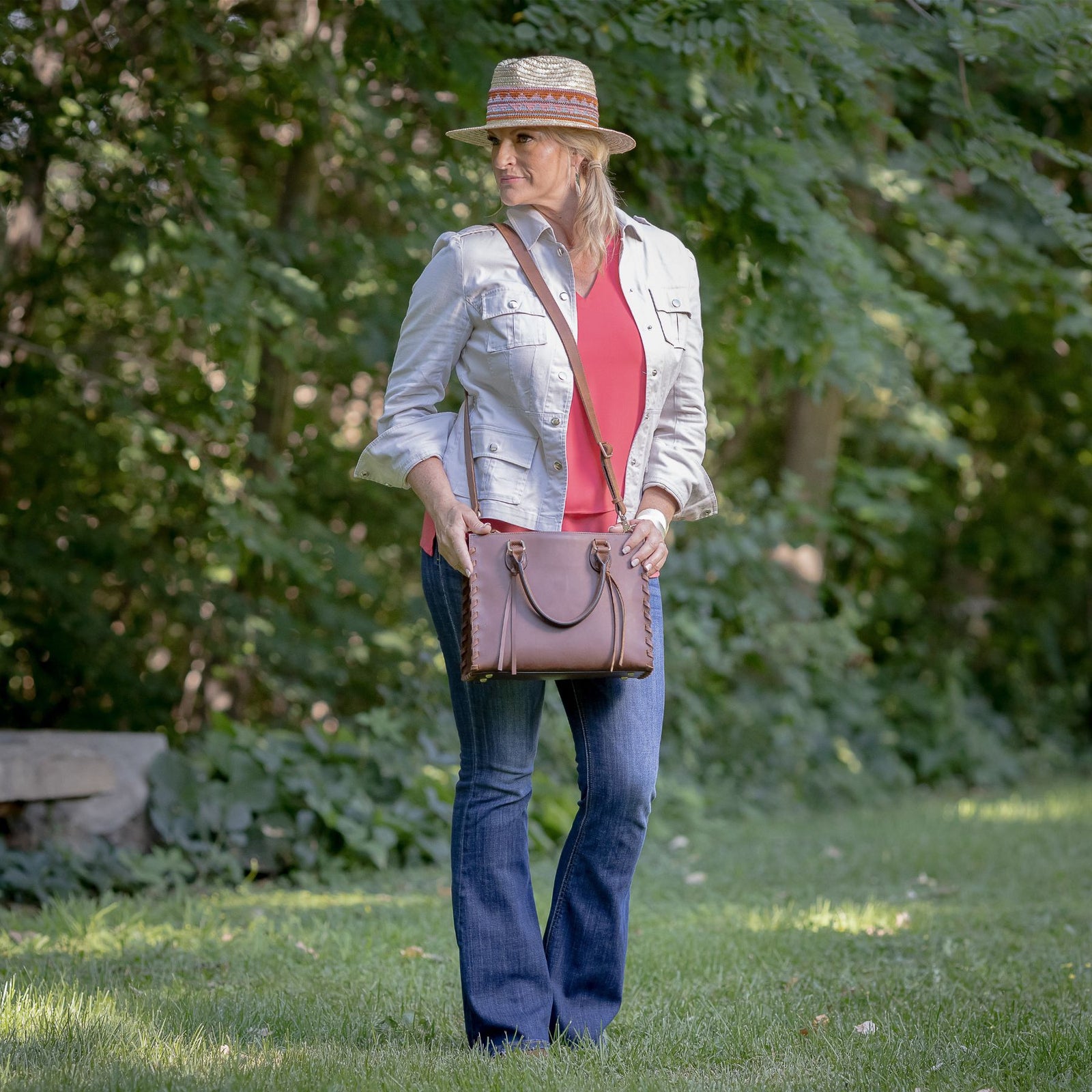 Emma Laced Concealed-Carry Satchel