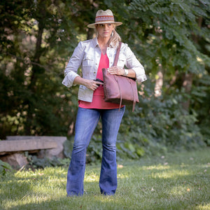 Norah Laced Concealed-Carry Tote