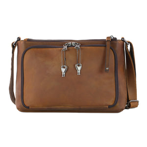 Brynlee Distressed Concealed-Carry Crossbody