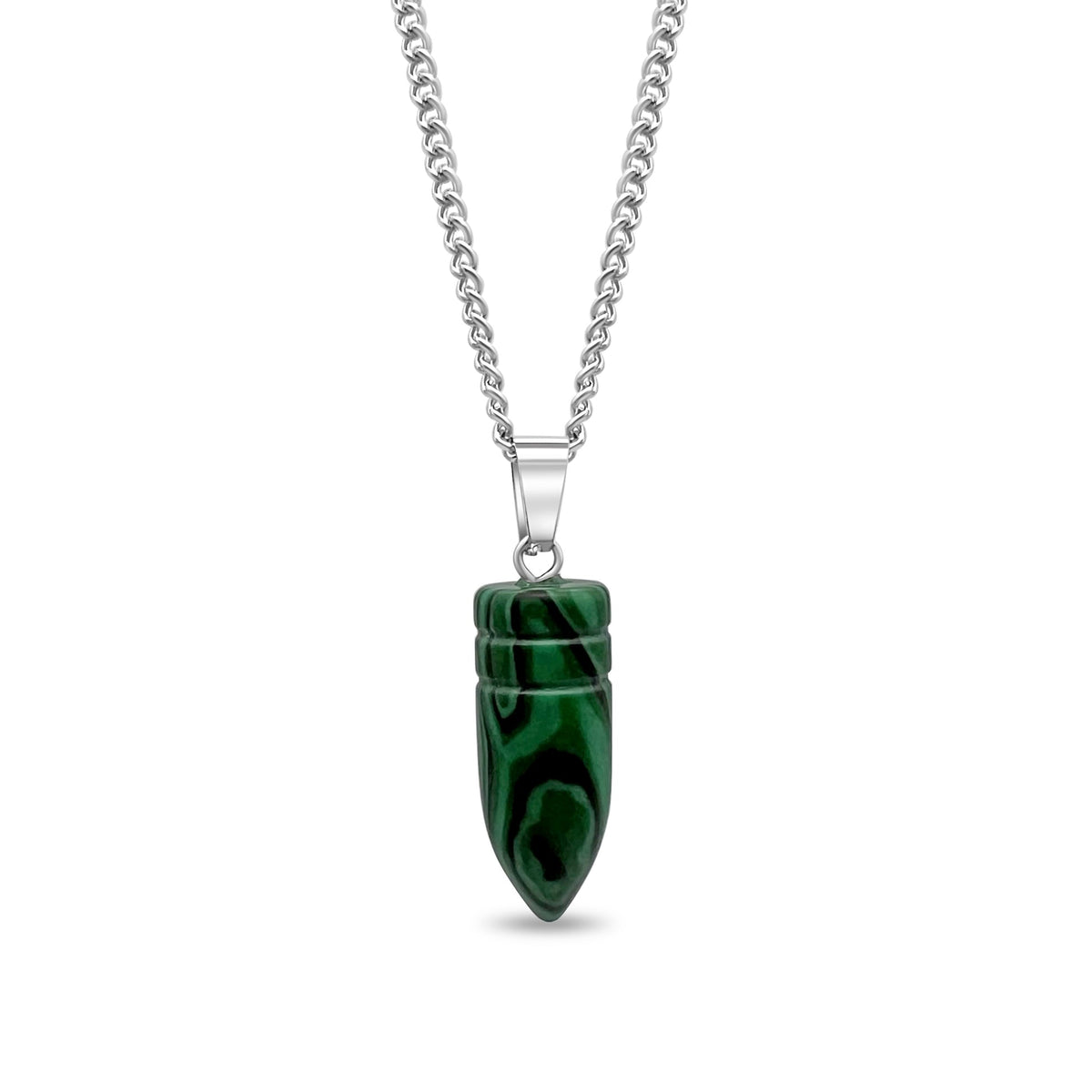 Gemstone Bullet Pendant