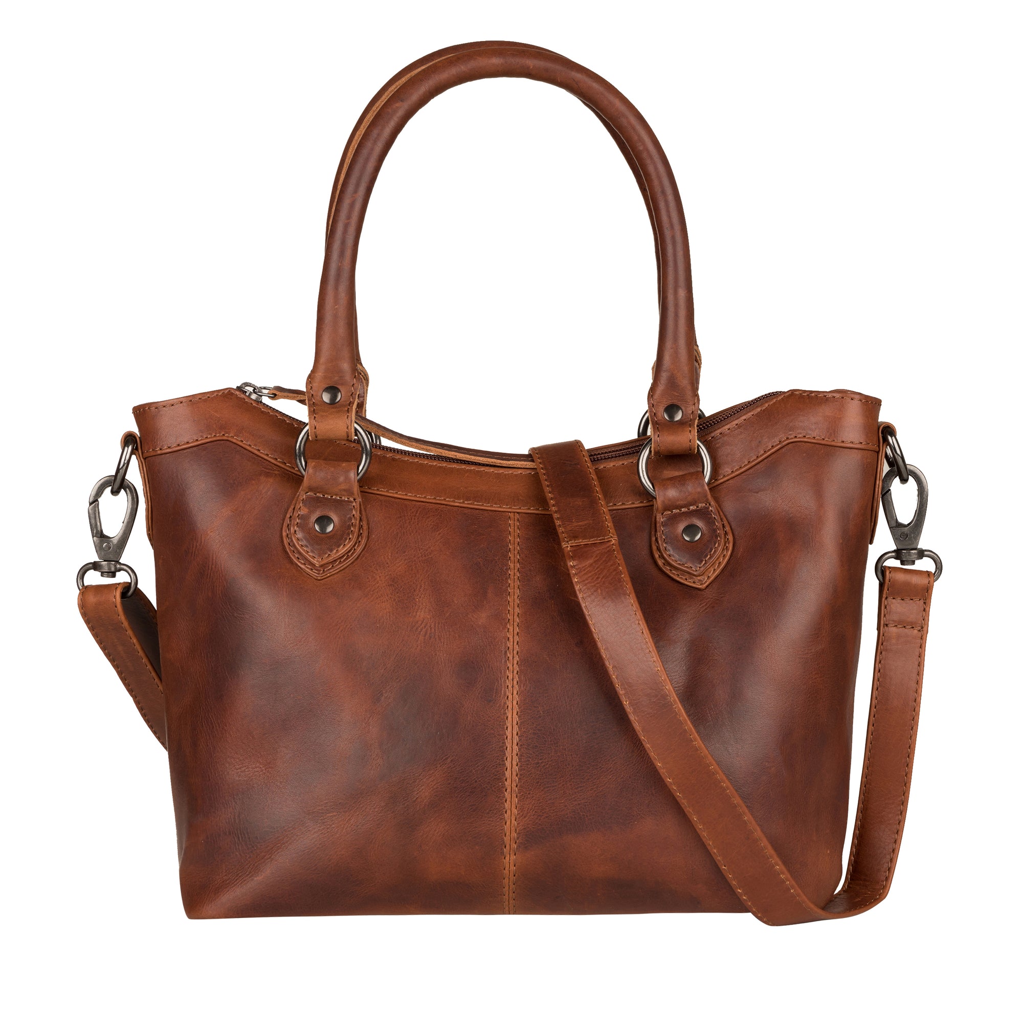 Leather Concealed-Carry Satchel | Sadie Gun Bag | Gun Goddess ...