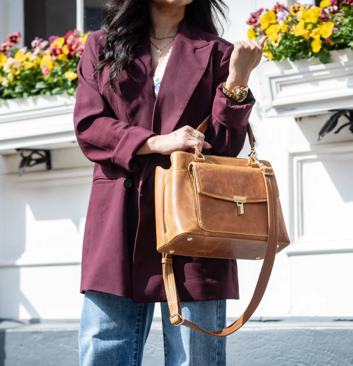 Avenue Large Satchel Concealed Carry Bag