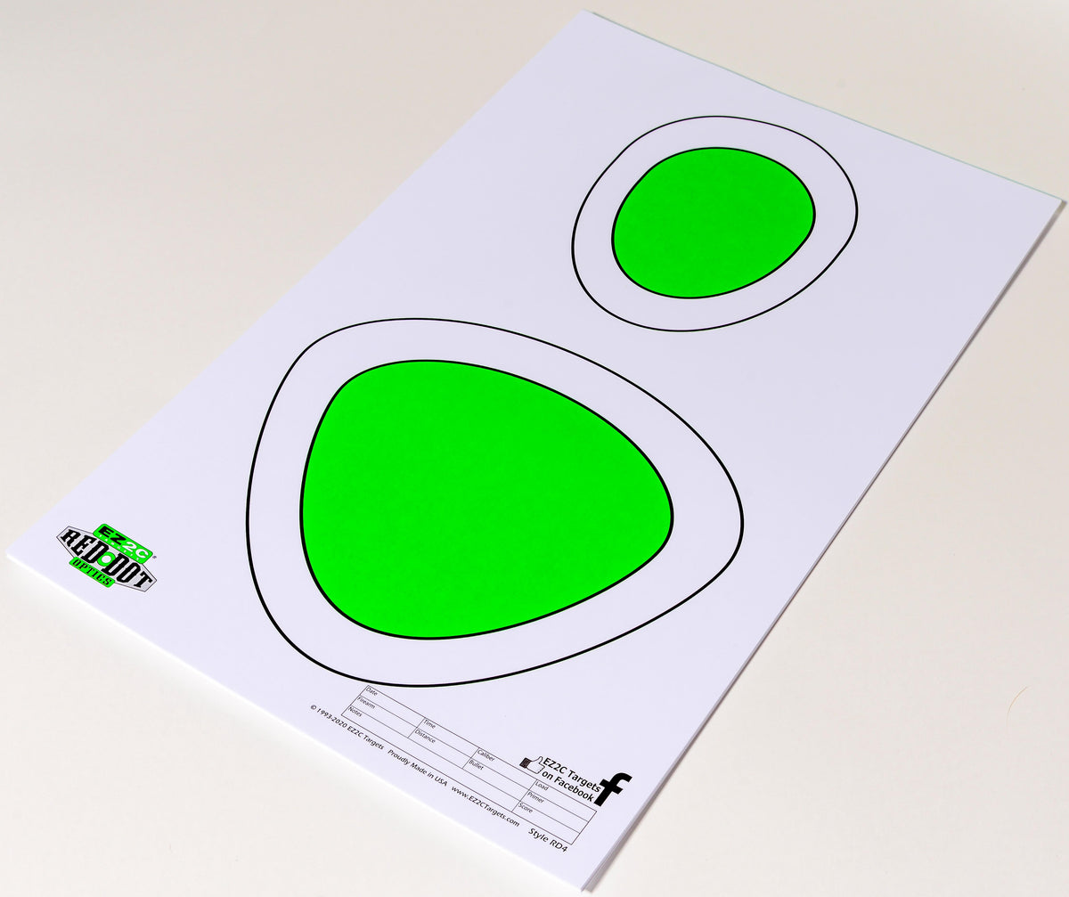 EZ2C Targets #4/RD4: Silhouette Paper Shooting Targets 11”x17” USA MADE