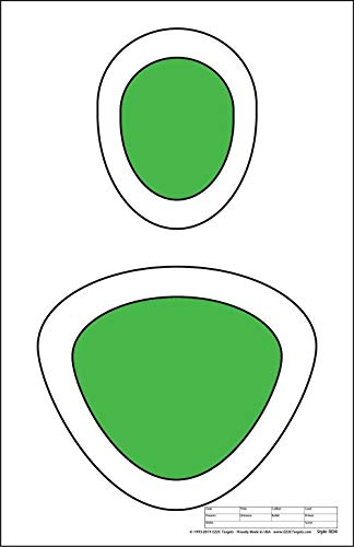 EZ2C Targets #4/RD4: Silhouette Paper Shooting Targets 11”x17” USA MADE