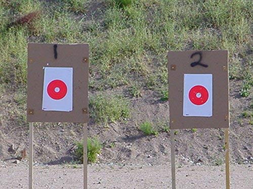 EZ2C Targets #9: 8" Bullseye Paper Shooting Target 11"x17" USA MADE Hi-Visibility
