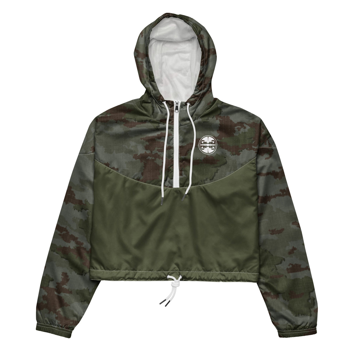Athleisure Cropped Windbreaker | TerraVerde Camo
