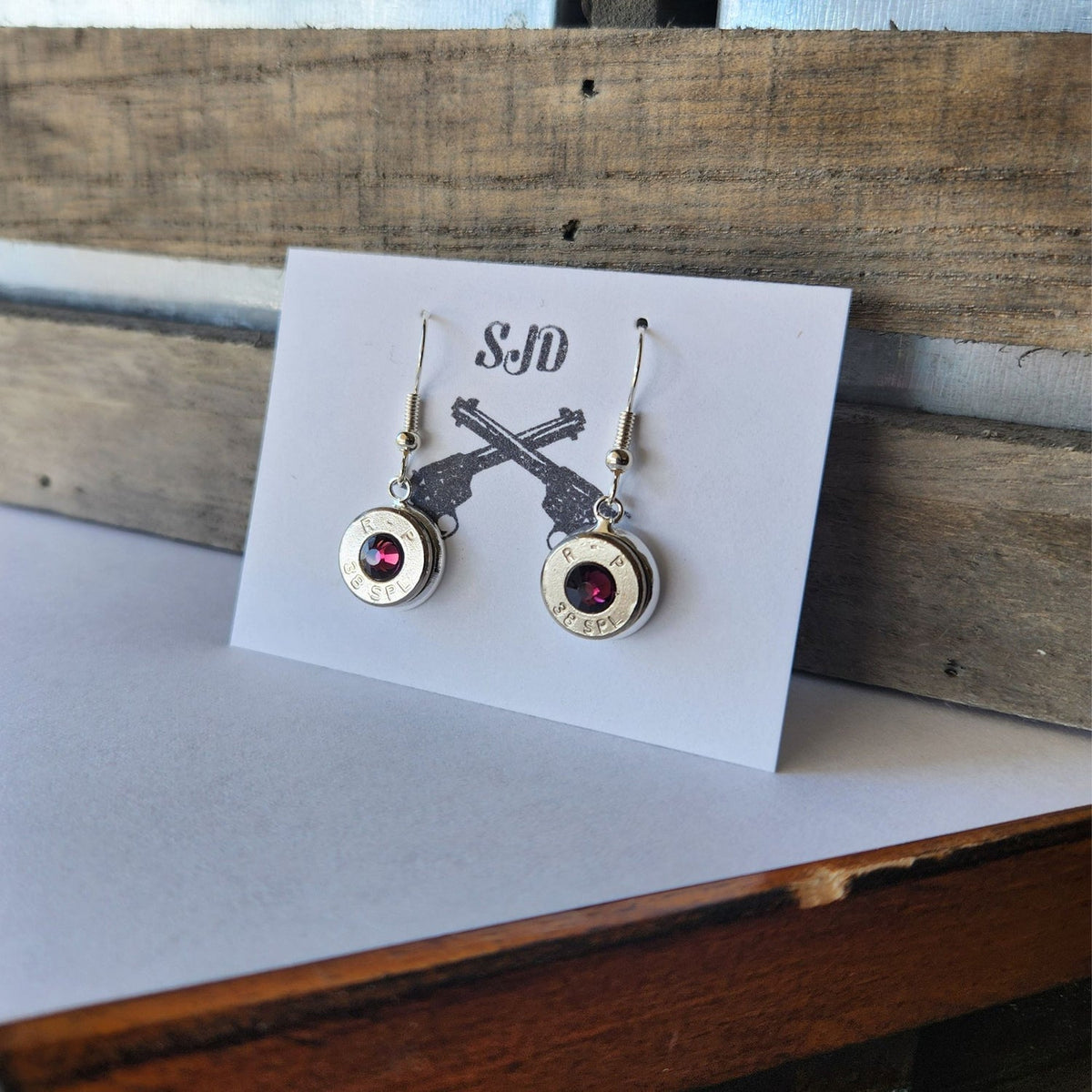 Headstamp Dangle Earrings