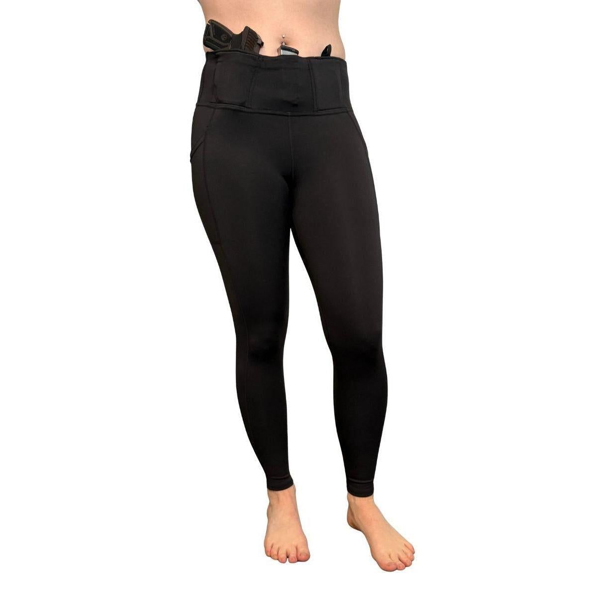 Defender Concealed Carry Leggings | Black & Olive