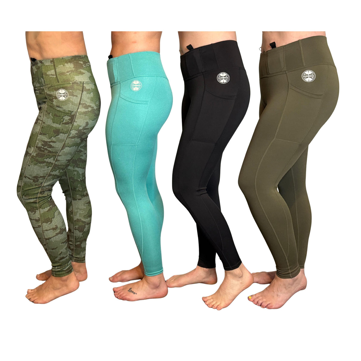 Defender Concealed Carry Leggings | Black & Olive