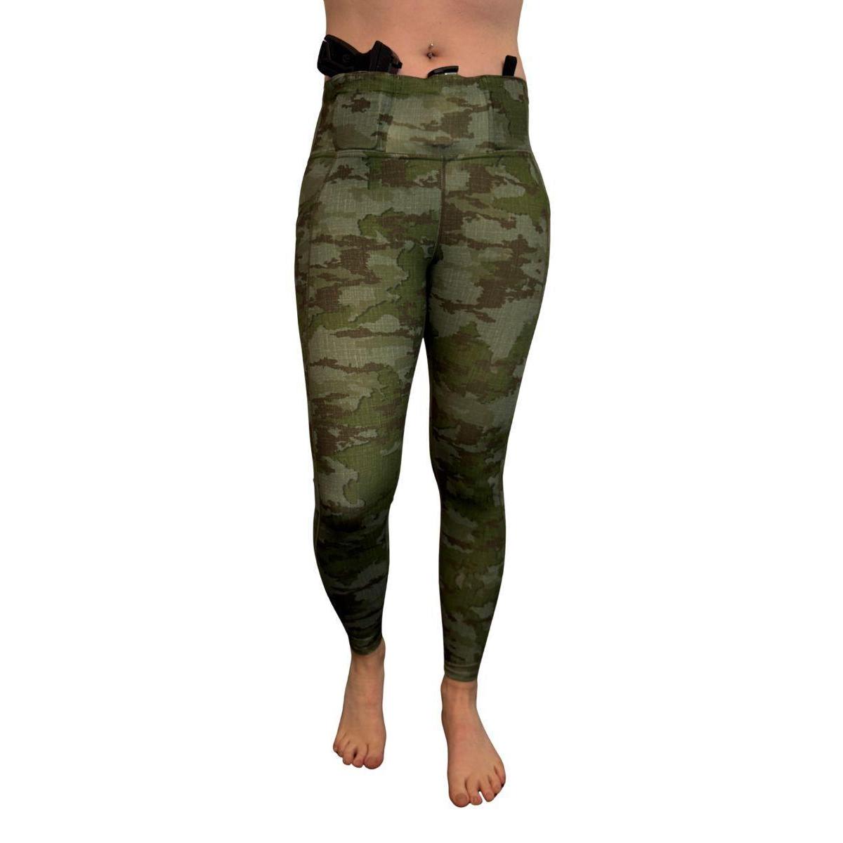 Defender Concealed Carry Leggings | Black & Olive