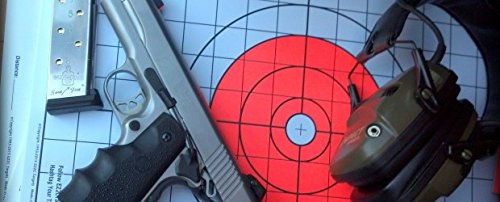 EZ2C Targets #5: Bullseye w 1" Grids for Sight-in 11"x17" USA MADE