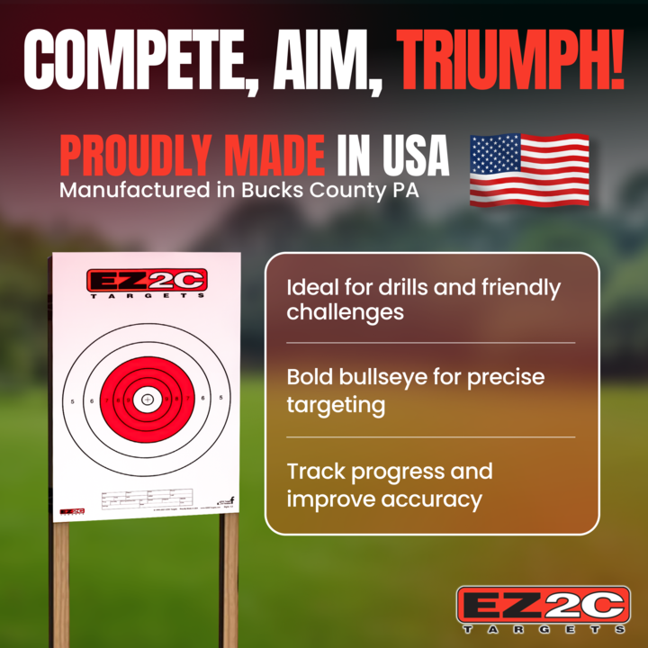 EZ2C Targets #12: Paper Shooting Targets for B16 11"x17" USA MADE
