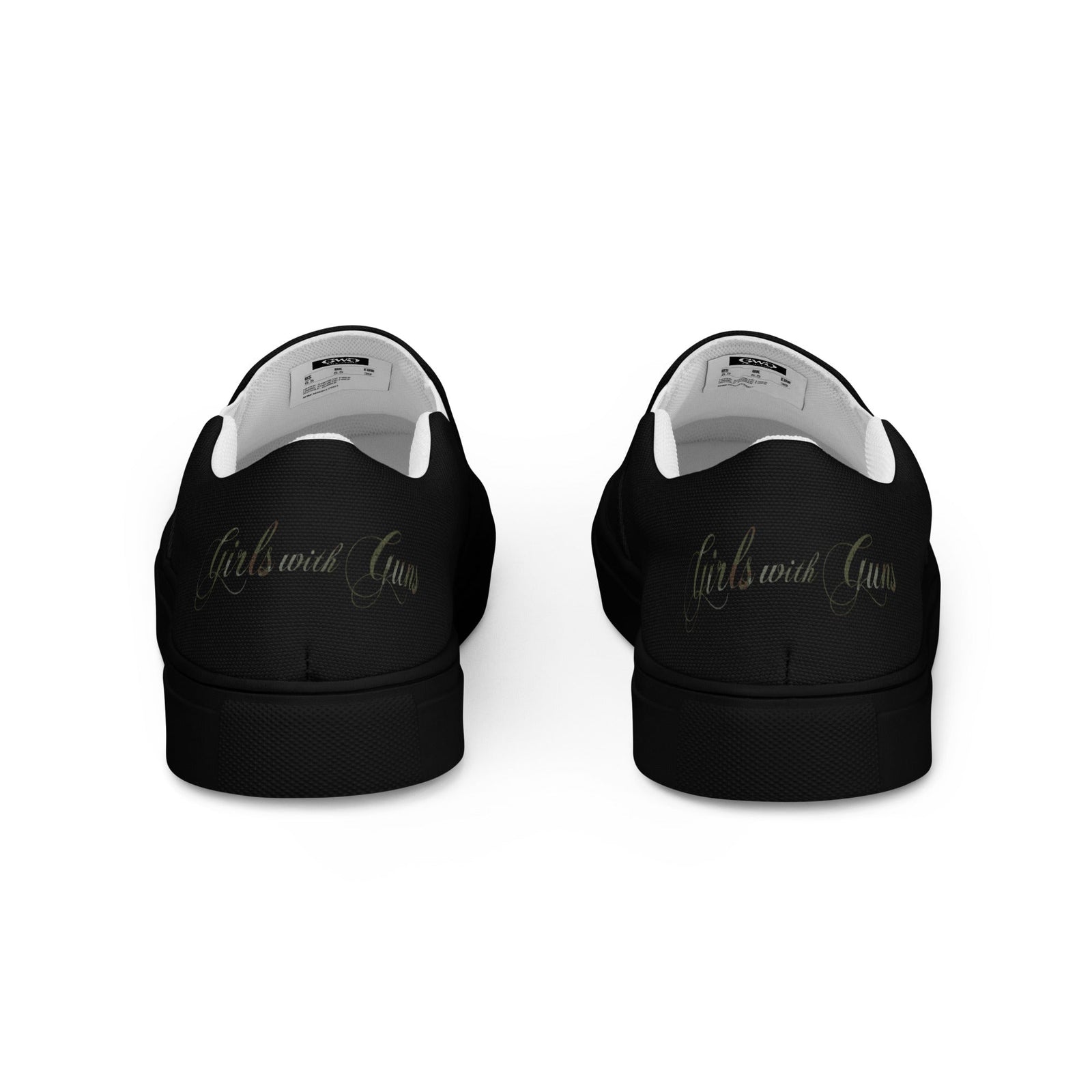 Buck Head Women's Black Canvas Slip-On Shoes