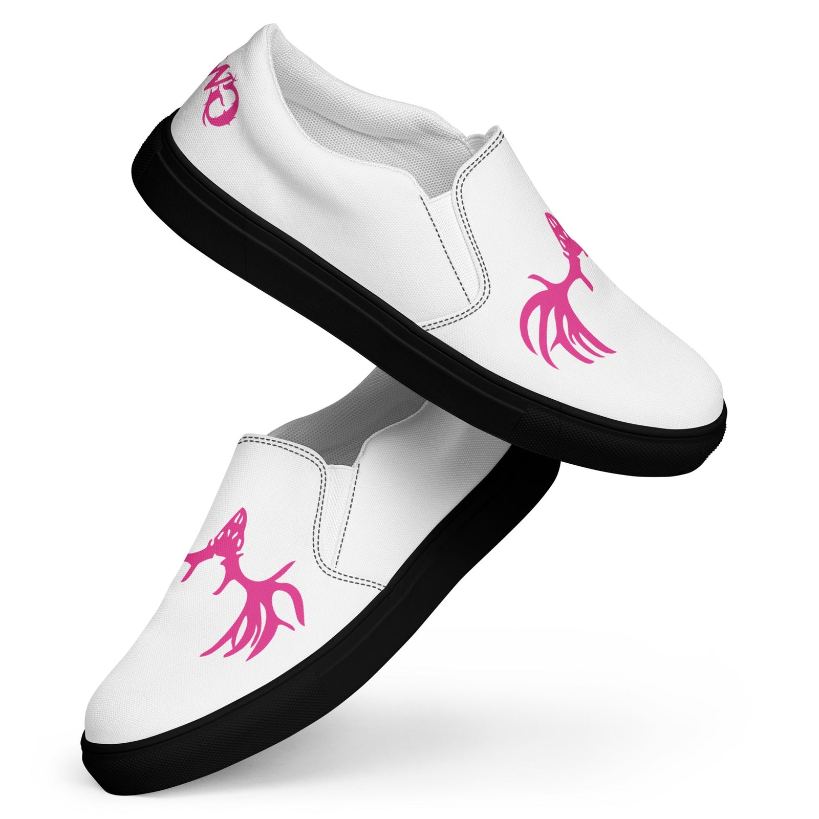 Buck Head Women’s White Canvas Slip-On Shoes