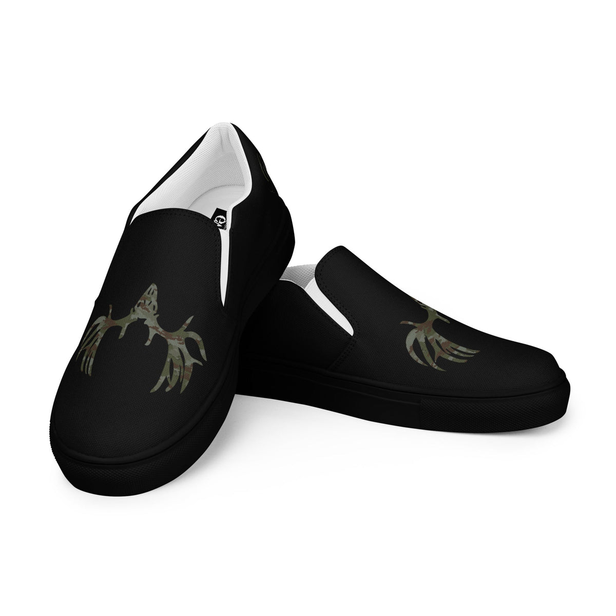 Buck Head Women's Black Canvas Slip-On Shoes