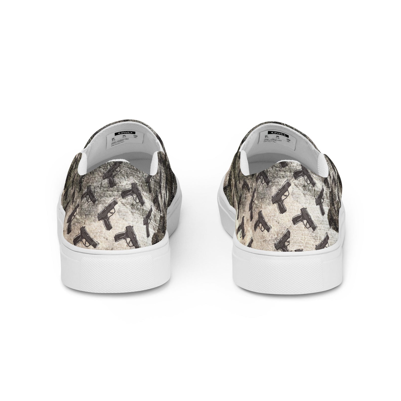 Gunpowder Pistol Palooza Women’s Canvas Slip-On Shoes